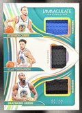 2023 PANINI IMMACULATE THOMPSON STEPHEN CURRY GREEN #ITM-GSW TRIPLE /99 MEM