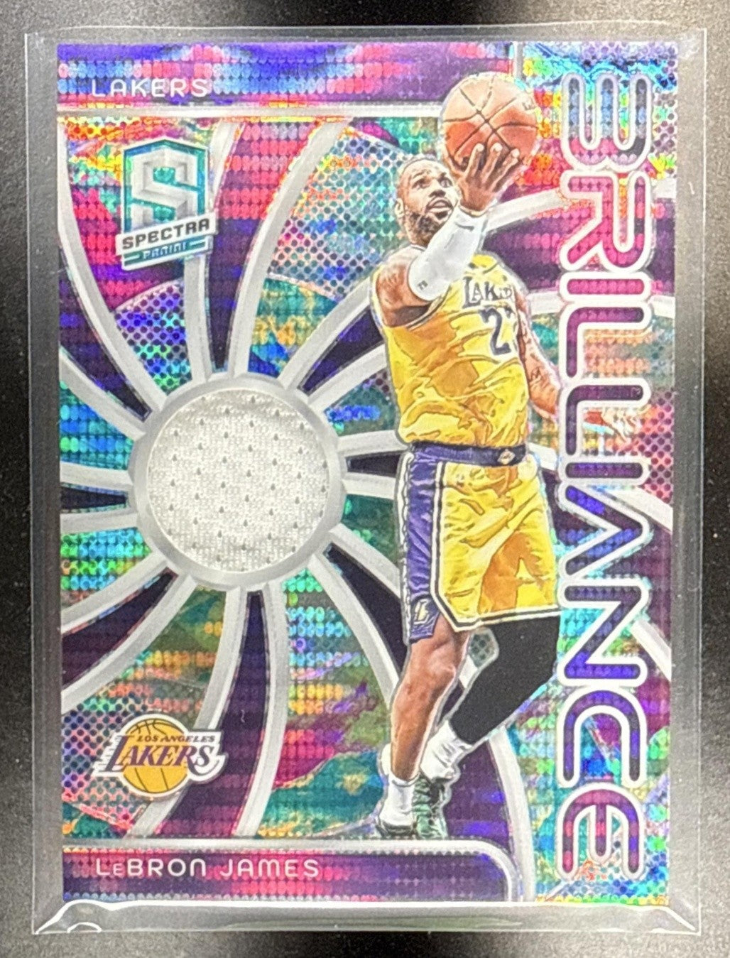 2023 PANINI SPECTRA LEBRON JAMES #BRI-LBJ BRILLIANCE CELESTIAL /99 PATCH