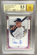 2017 TOPPS TRANSCENDENT AARON JUDGE #TCA-AJ FRAMED AUTO PURPLE /10 BGS 9.5 RC