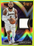 2022-23 PANINI SELECT LEBRON JAMES #SS-LJ SELECTIVE SWATCHES MEM LAKERS