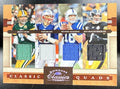 2008 DONRUSS CLASSICS FAVRE TOM BRADY MANNING ROETHLISBERGER #CQ-6 QUADS /1000