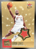 2007-08 FLEER ULTRA LEBRON JAMES #US-1 STARS MEMORABILIA PATCH CAVALIERS