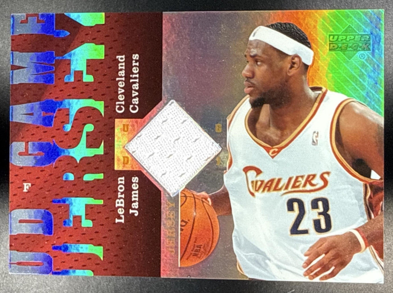 2006-07 UPPER DECK RESERVE LEBRON JAMES #UD-LJ UD GAME JERSEYS PATCH CAVALIERS