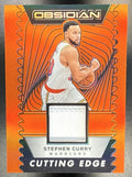 2024 PANINI OBSIDIAN STEPHEN CURRY #CE-SCG CUTTING EDGE ETCH ORANGE /99 PATCH