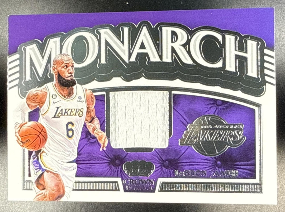 2022 PANINI CROWN ROYALE LEBRON JAMES #MM-LBJ MONARCH MEMORABILIA PATCH