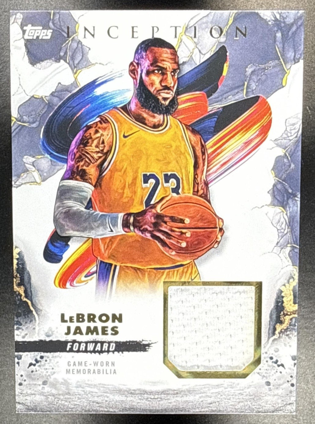 2024-25 TOPPS INCEPTION LEBRON JAMES #REC-LJ RELIC PATCH LAKERS