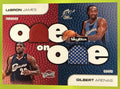 2008-09 SKYBOX GILBERT ARENAS LEBRON JAMES #OO-AJ ONE ON DUAL MEMORABILIA USA
