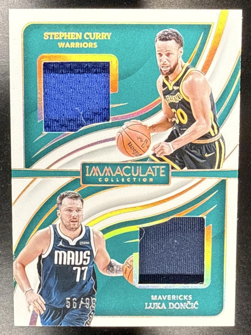 2023 PANINI IMMACULATE LUKA DONCIC STEPHEN CURRY #IDM-SCL DUAL /99 MEM