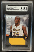 2013 PANINI TITANIUM KOBE BRYANT #86 TITANIC THREADS JUMBO /299 PATCH SGC 8.5