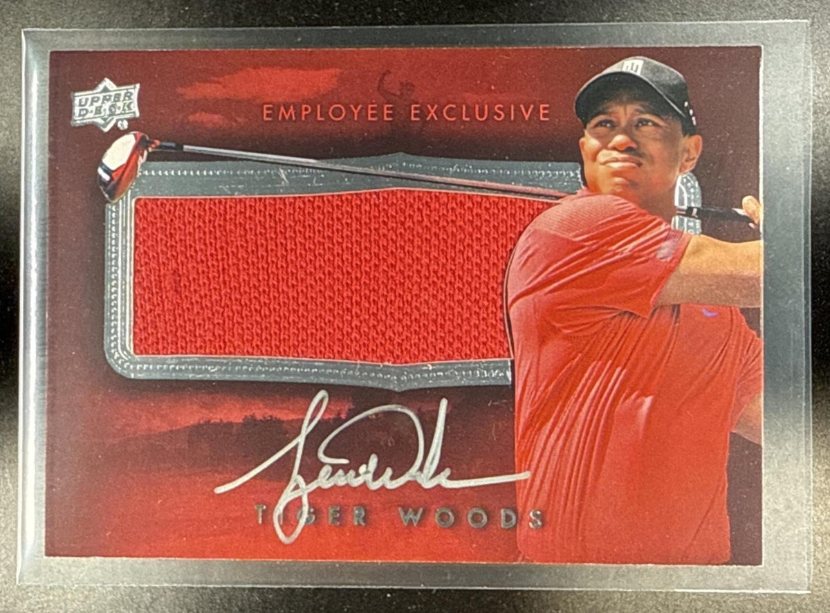 2014 UPPER DECK EMPLOYEE EXCLUSIVE #UD-2014 TIGER WOODS PATCH AUTO 3