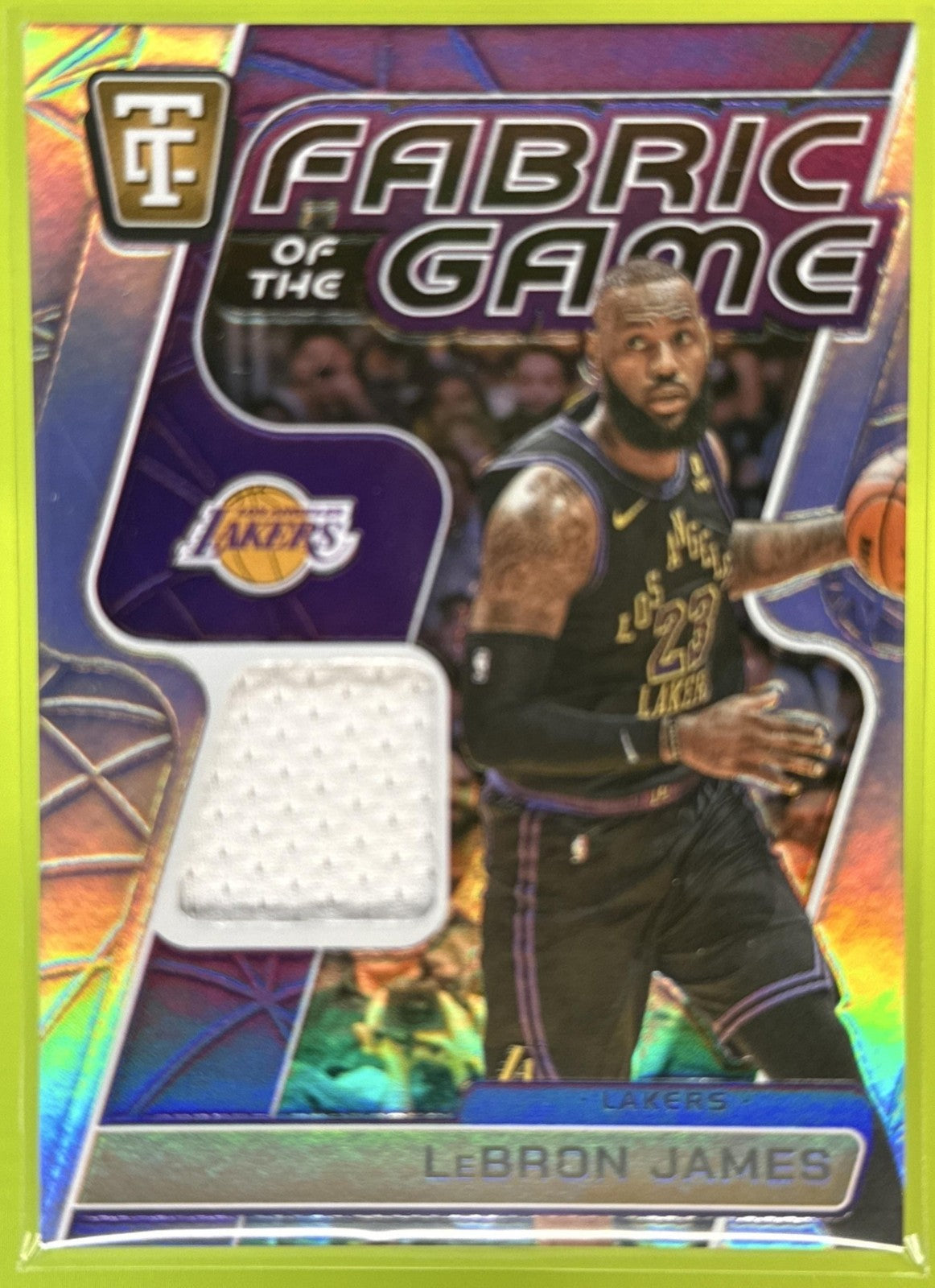 2024 Panini Totally Certified LeBron James #FOG-LBJ Fabric of the Game /125 MEM