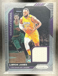 2020-21 PANINI PRIZM LEBRON JAMES #SSW-LBJ SENSATIONAL SWATCHES PATCH LAKERS
