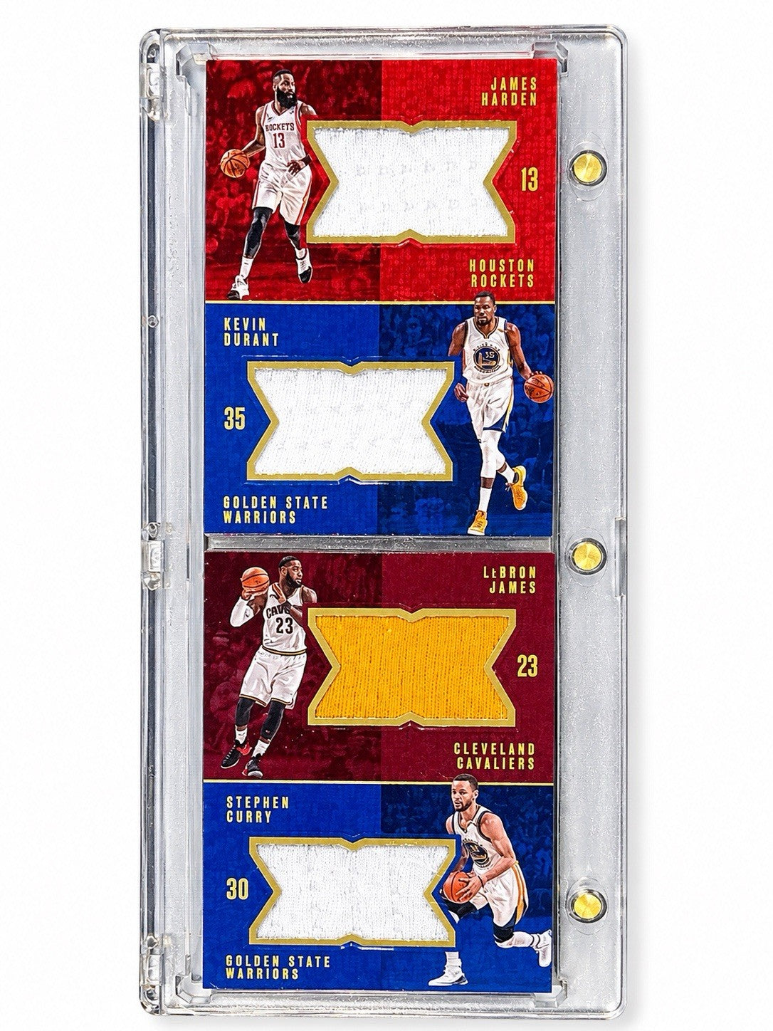 2016-17 Panini Preferred Quads #1 LeBron James Stephen Curry Durant Harden /149