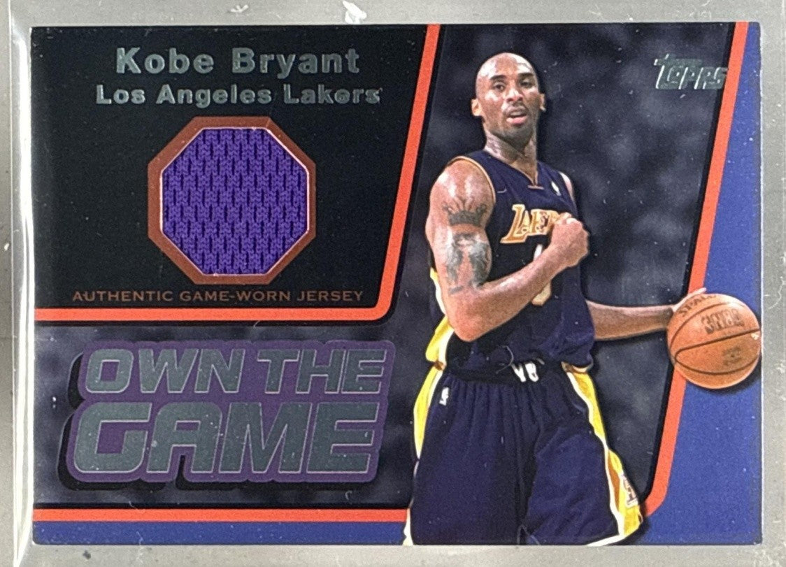 2006-07 TOPPS KOBE BRYANT #OTGR-KB OWN THE GAME RELICS BLACK 18/99 LAKERS
