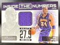 2011 Panini PRESTIGE KOBE BRYANT #8 INSIDE THE NUMBERS GAME USED PATCH