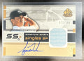 2003 SP GAME USED TIGER WOODS #F9SP-TW SIGNATURE SHIRTS SINGLES PATCH AUTO