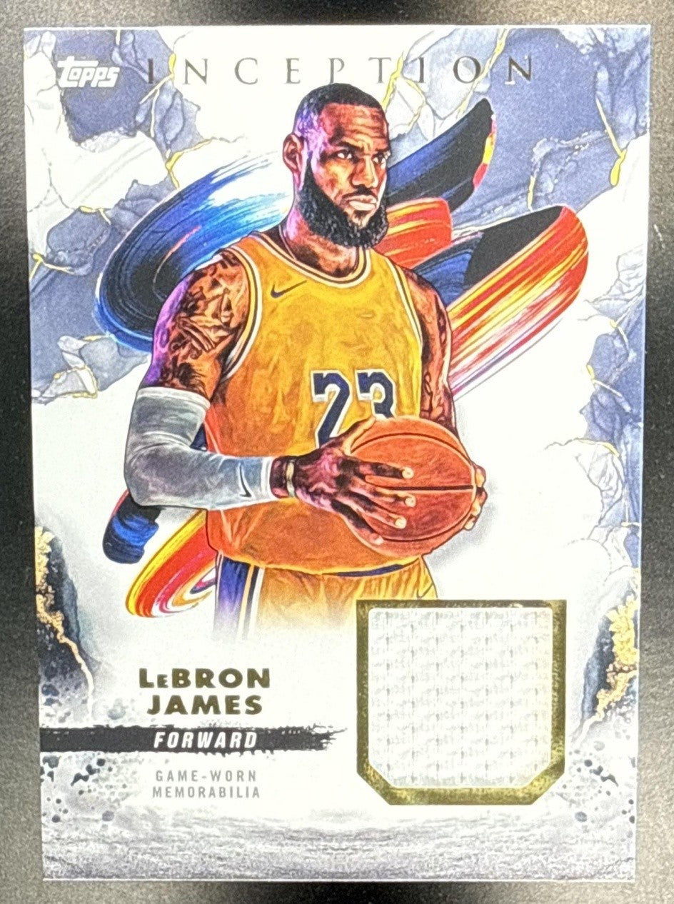 2024-25 TOPPS INCEPTION LEBRON JAMES #REC-LJ RELIC PATCH LAKERS