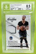 2014-15 PANINI EXCALIBUR STEPHEN CURRY #4 RINGING ENDORSEMENTS WARRIORS BGS 8.5