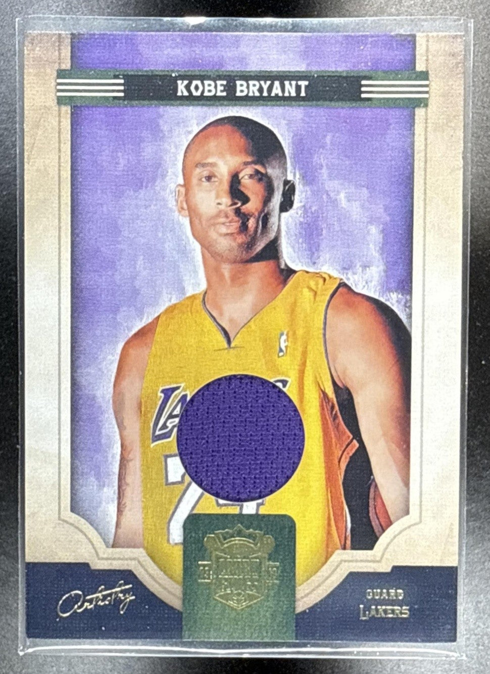 2009-10 PANINI COURT KINGS KOBE BRYANT #13 ARTISTRY MATERIALS /299 PATCH LAKERS