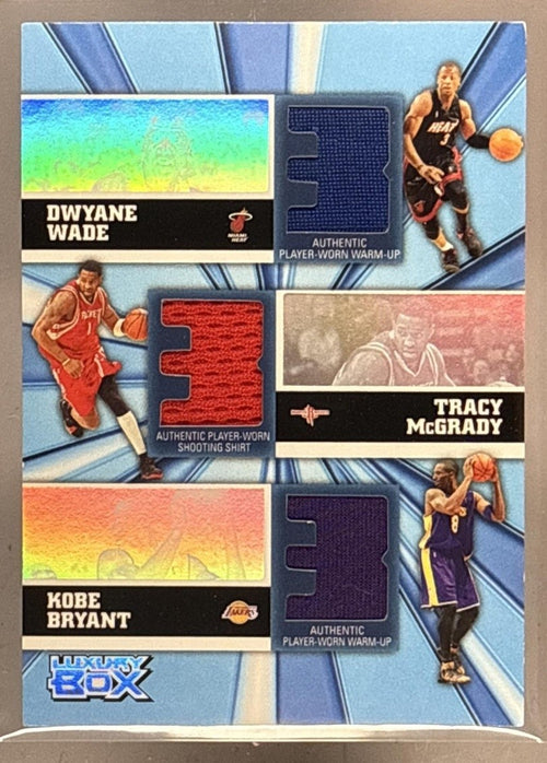 2005 TOPPS LUXURY BOX WADE MCGRADY KOBE BRYANT #TR-WMB TRINITY PATCH /250