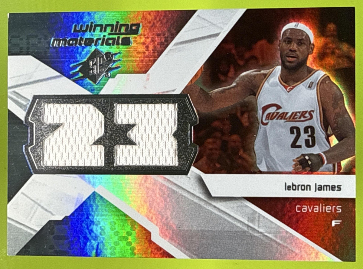 2008-09 SPx LeBron James #WMJ-LJ Winning Materials Jersey Numbers Cavaliers
