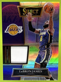 2021-22 PANINI SELECT LEBRON JAMES #SS-LBJ SELECTIVE SWATCHES MEM LAKERS