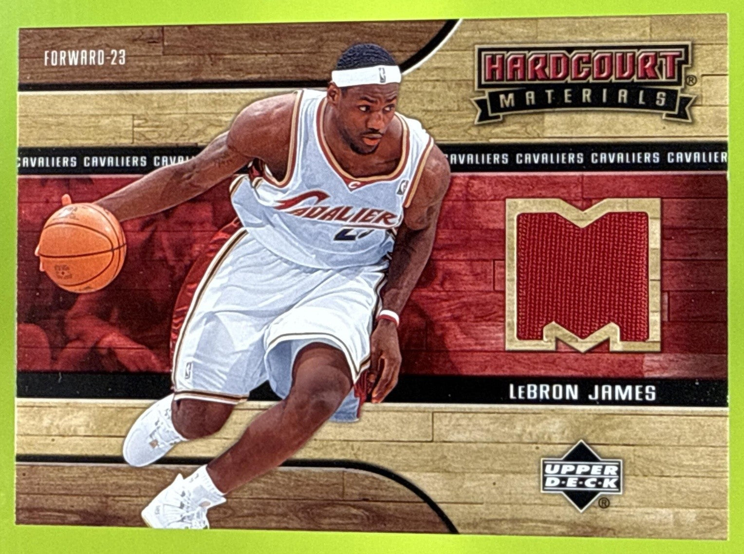 2006-07 Upper Deck Hardcourt LeBron James #HM-LJ Materials MEM Cavaliers