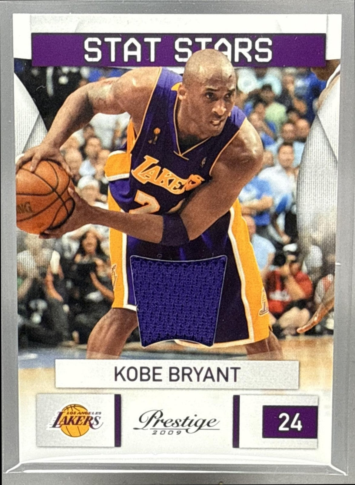 2009-10 PANINI PRESTIGE KOBE BRYANT #9 STAT STARS MATERIALS /150 LAKERS