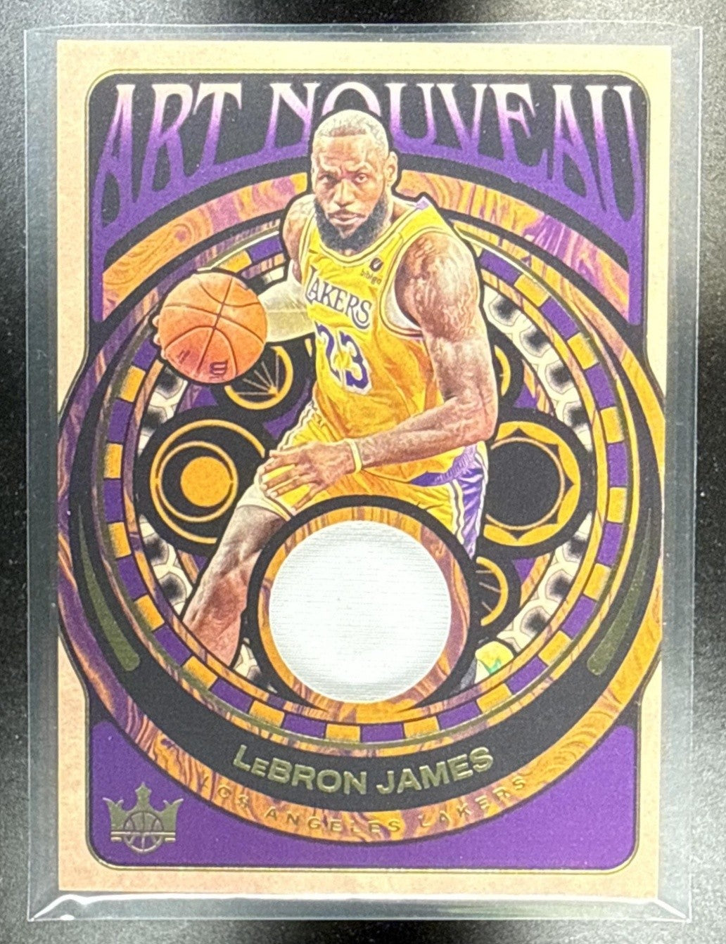 2024-25 PANINI COURT KINGS LEBRON JAMES #AN-LBJ ART NOUVEAU PATCH LAKERS