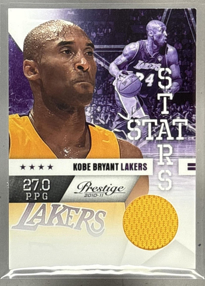2010-11 PANINI PRESTIGE KOBE BRYANT #4 STAT STARS PATCH LAKERS