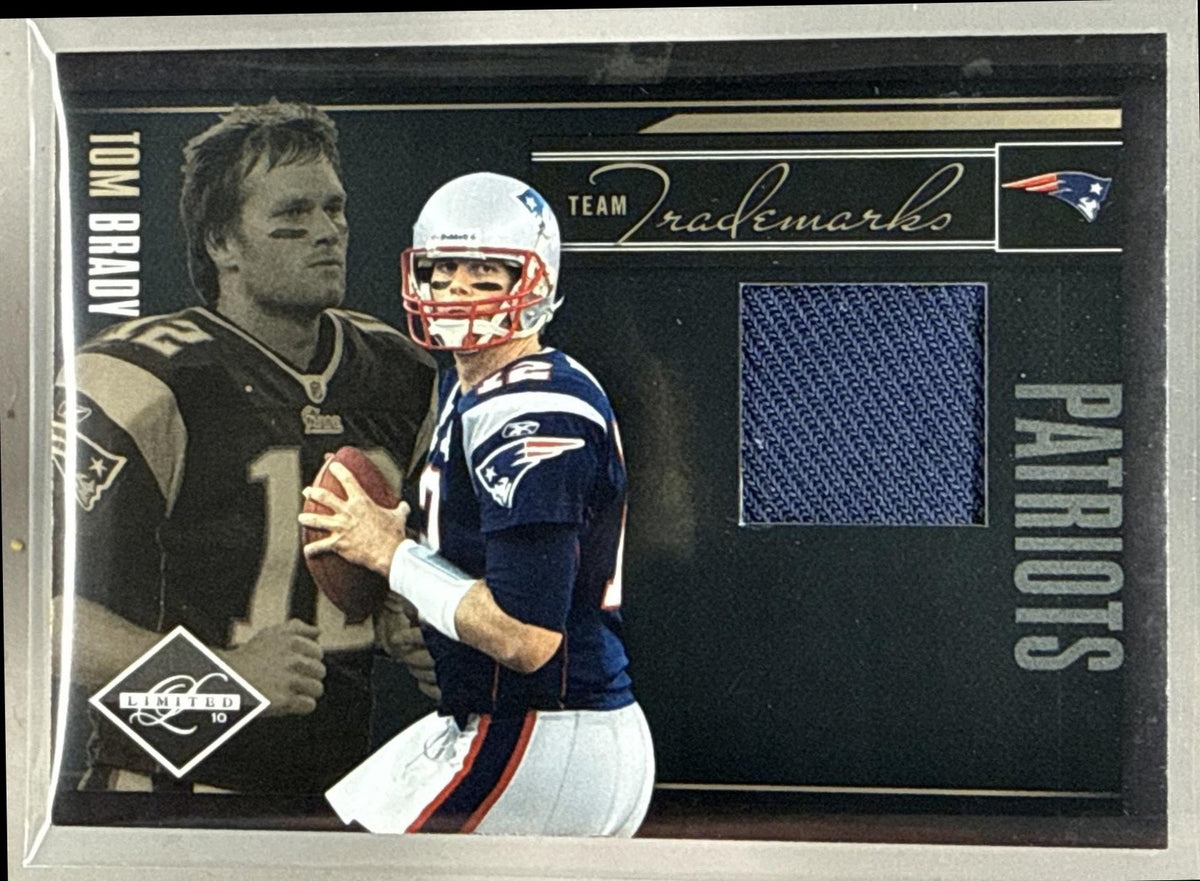 2010 PANINI LIMITED TOM BRADY #20 TEAM TRADEMARKS PATCH 47/100 PATRIOTS