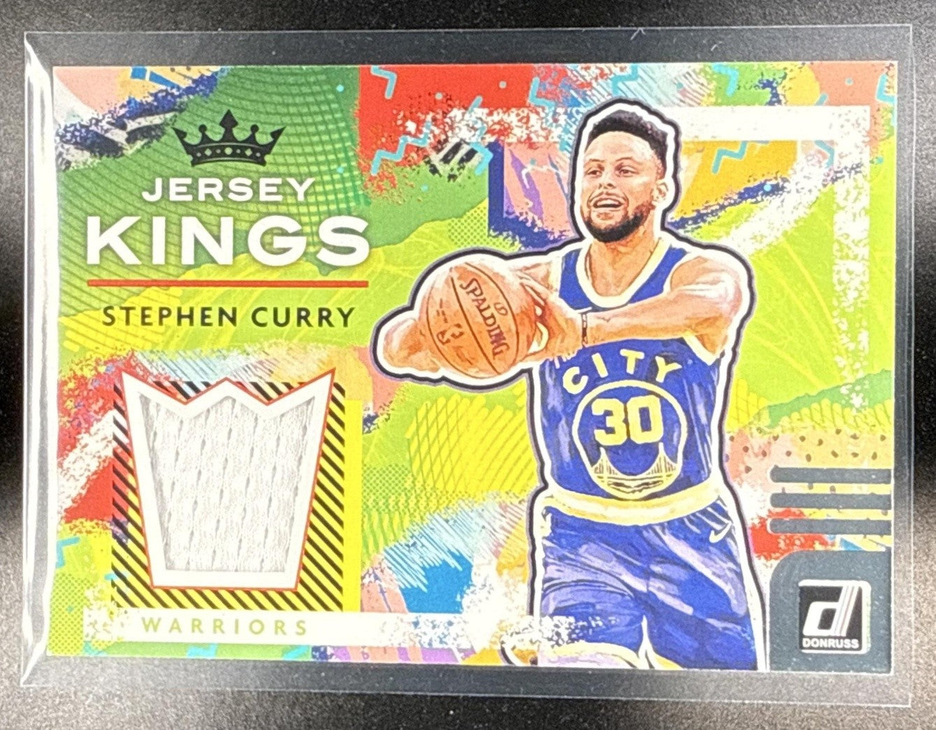 2021-22 PANINI DONRUSS STEPHEN CURRY #JK-SCY JERSEY KINGS WARRIORS