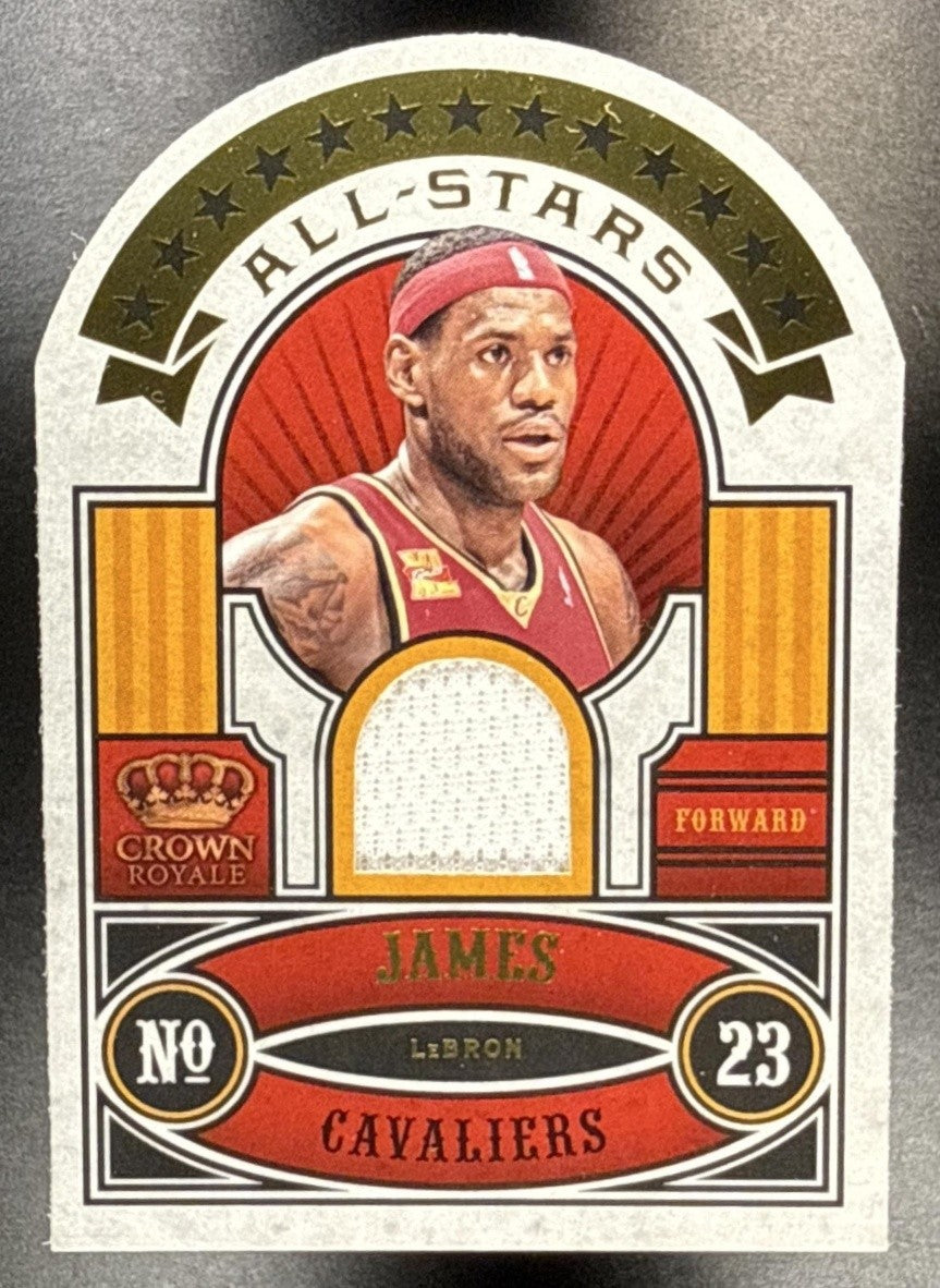 2009-10 PANINI CROWN ROYALE LEBRON JAMES #2 ALL STARS MATERIALS /99 CAVALIERS