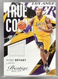 2014 PANINI PRESTIGE KOBE BRYANT #14 TRUE COLORS MATERIALS PURPLE /75 PATCH
