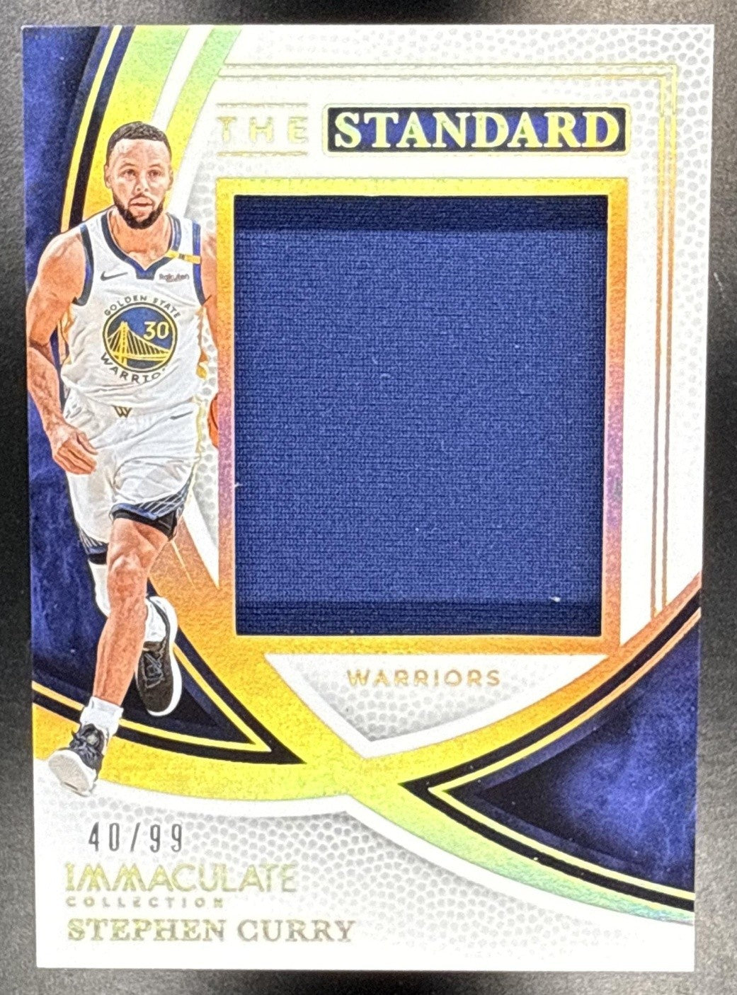 2024 PANINI IMMACULATE COLLECTION STEPHEN CURRY #18 THE STANDARD /99 PATCH