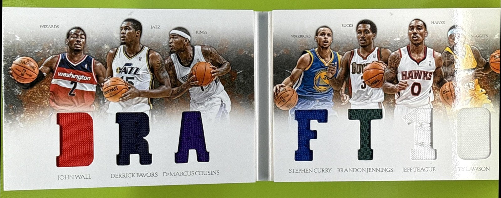 2012 PANINI PREFERRED STEPHEN CURRY TY LAWSON #3 DRAFT MEMORABILIA /199 PATCH