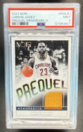 2023 PANINI NOIR LEBRON JAMES #PM-LBJ PREQUEL MEMORABILIA /99 PATCH PSA 9