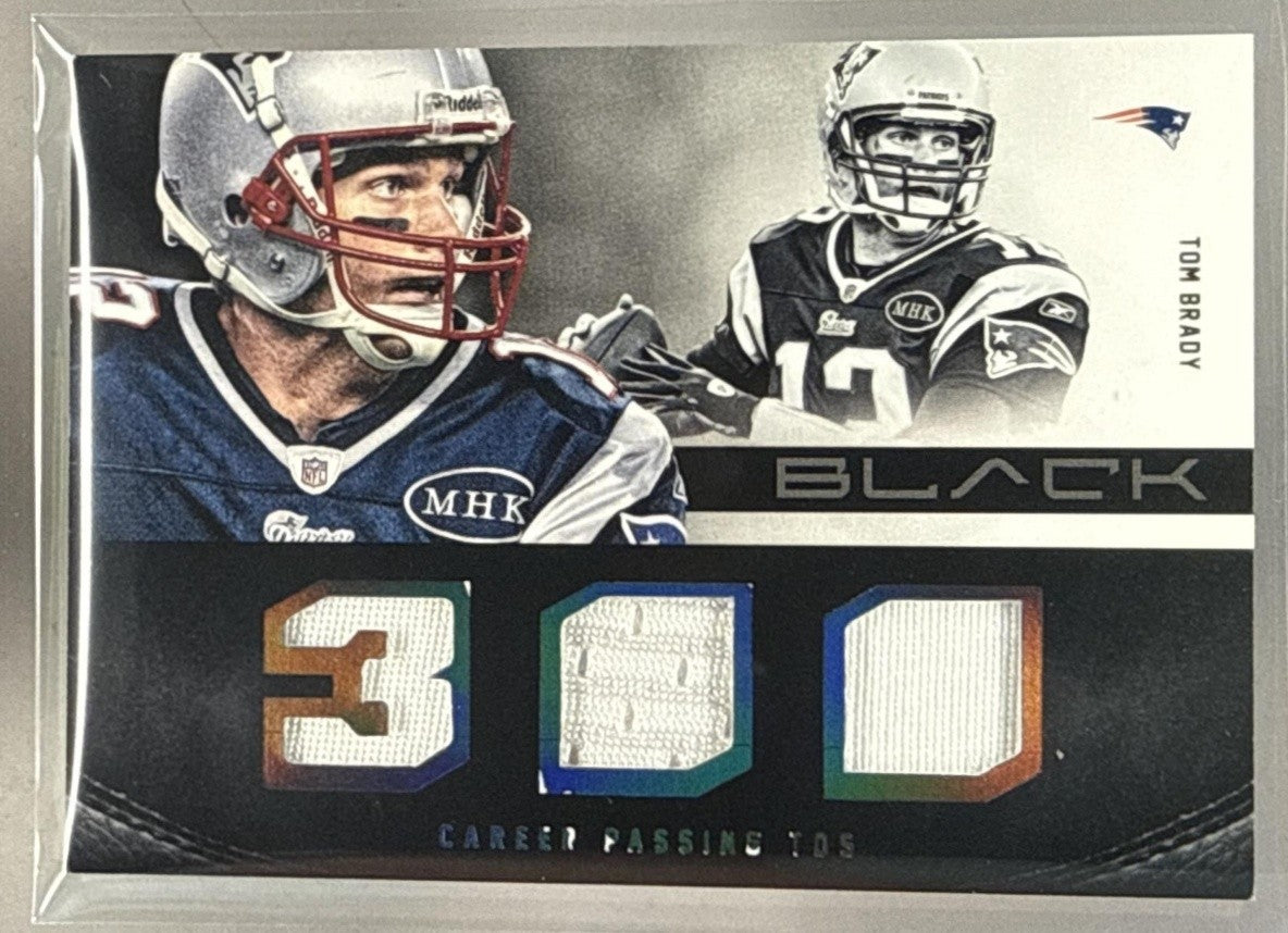 2013 PANINI BLACK TOM BRADY #1 GAME USED PATCH /99 PATRIOTS