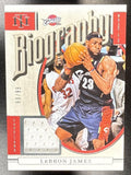 2024 PANINI NATIONAL TREASURES LEBRON JAMES #BM-LBJ BIOGRAPHY MATERIALS /99
