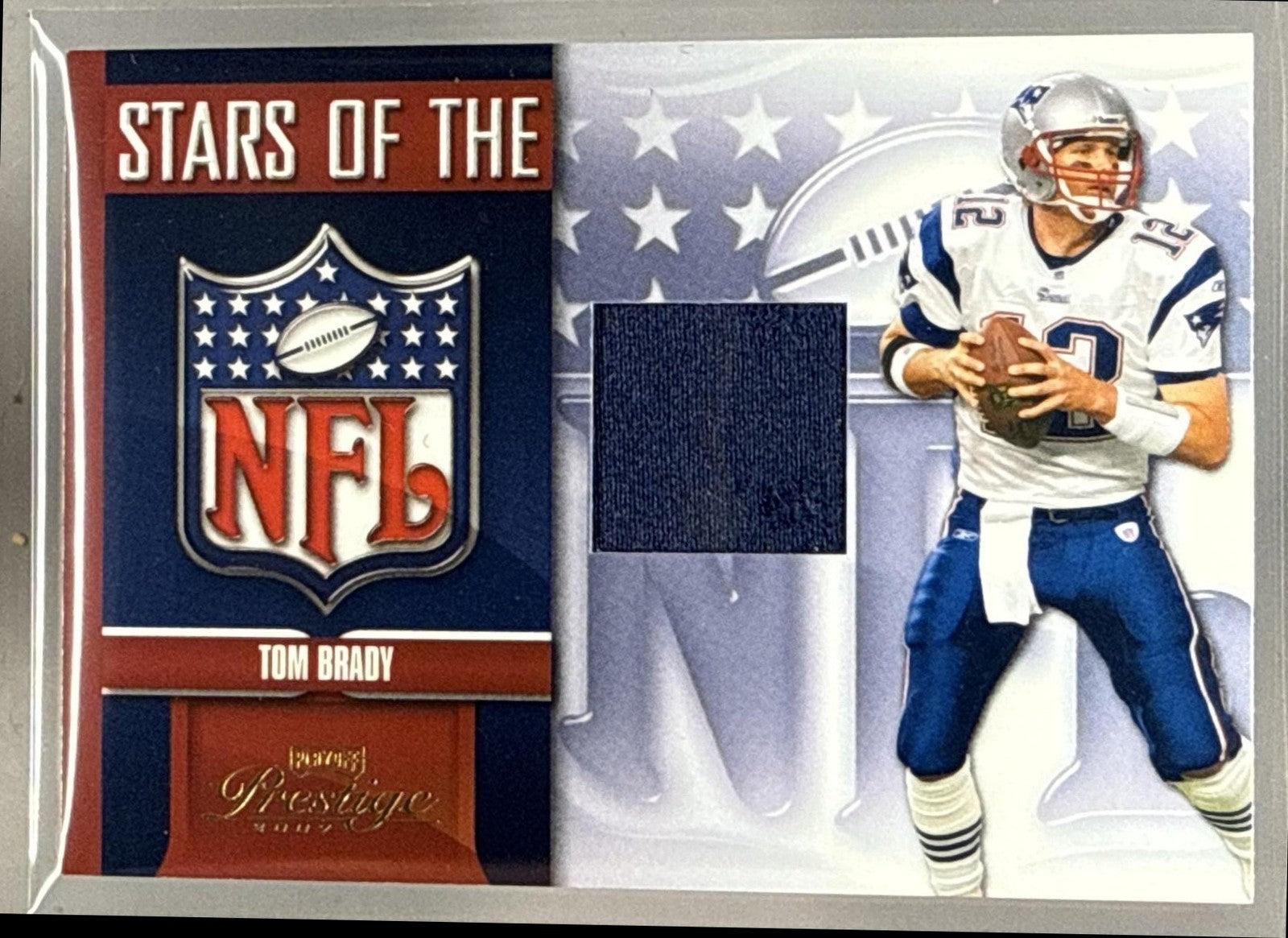 2007 PLAYOFF CONTENDERS TOM BRADY #NFL-5 STARS OF THE NFL PATCH PATRIOTS