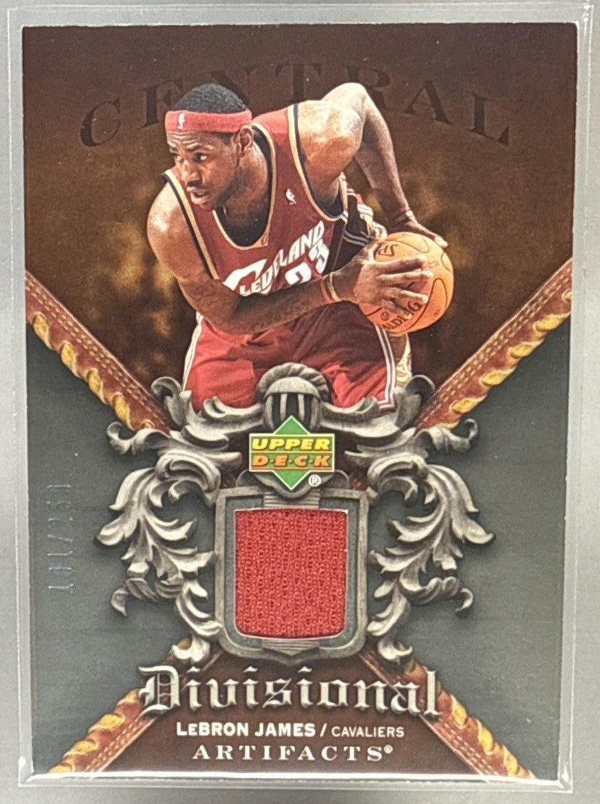 2007-08 UPPER DECK ARTIFACTS LEBRON JAMES #DA-LJ DIVISIONAL /250 PATCH CAVALIERS