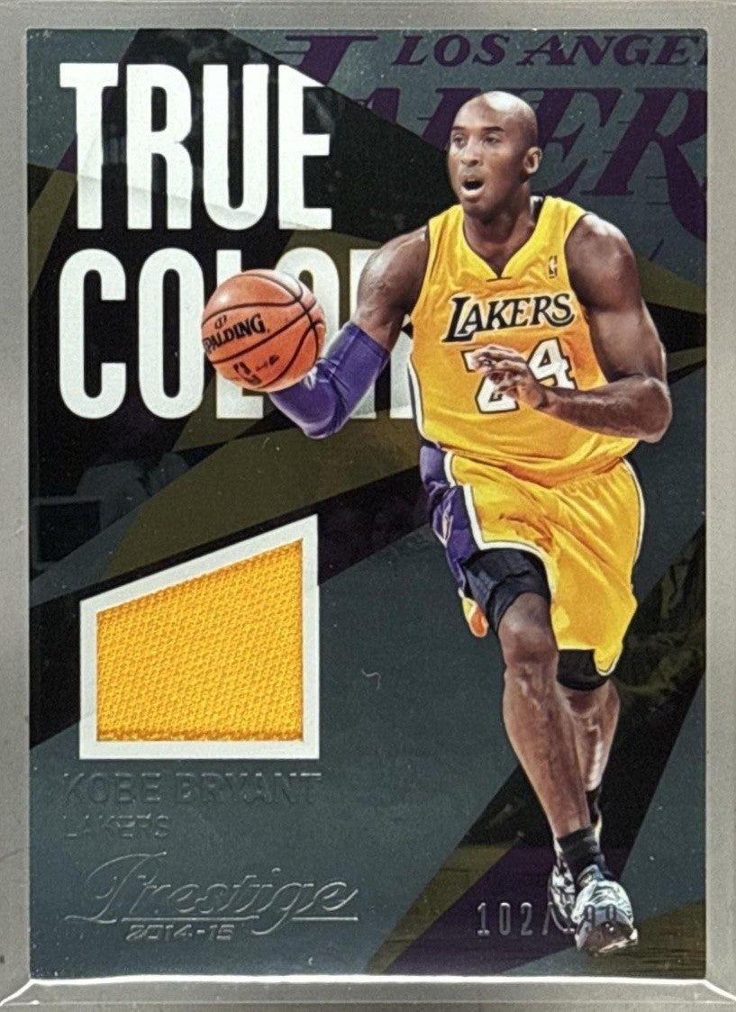 2014-15 PANINI PRESTIGE PLUS KOBE BRYANT #14 TRUE COLORS 102/199 LAKERS